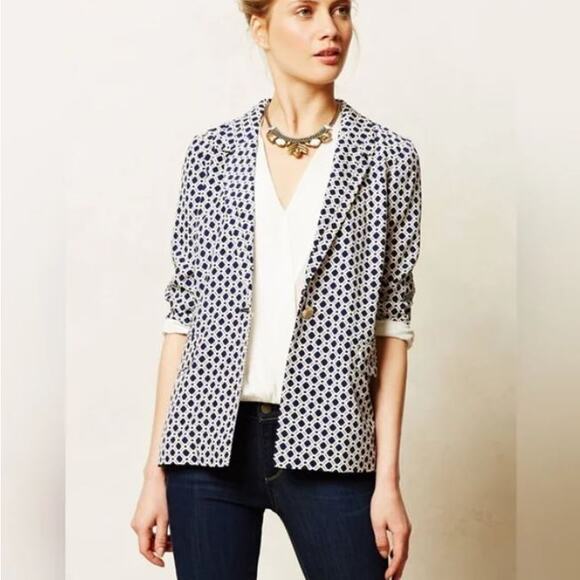 Anthropologie Jackets & Blazers - NWOT - Cartonnier Navy Southwark Blazer - Size L